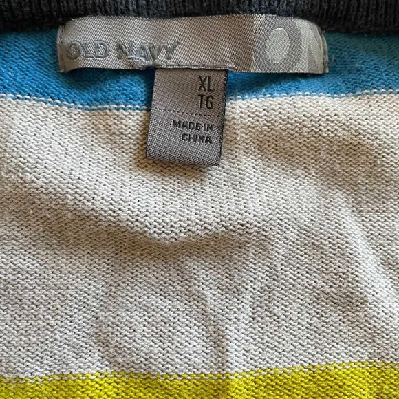 Old Navy XL multi coloured striped sweater - Picture 2 of 2